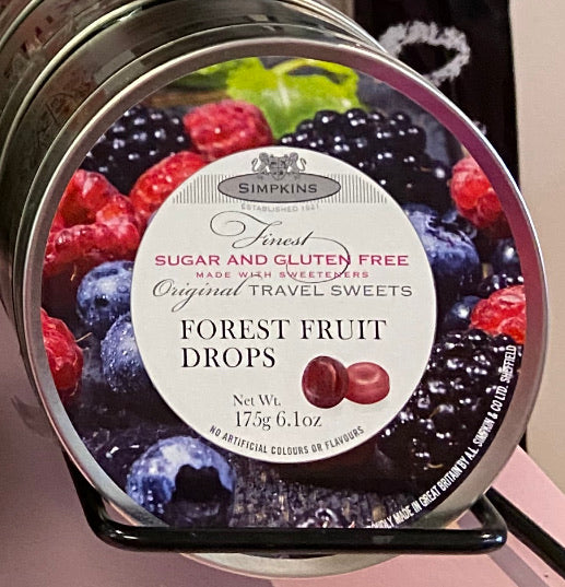 Travel Sweets Tin Forest Fruits SF GF