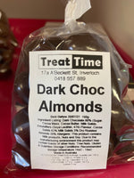 Dark or Milk Chocolate Almonds AU Made