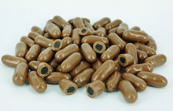 Milk or Dark Chocolate Licorice Bullets AU Made