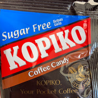 Kopiko sugar free coffee candy