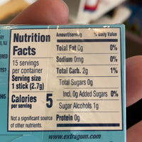 Extra US Smooth Mint Gum sugar free
